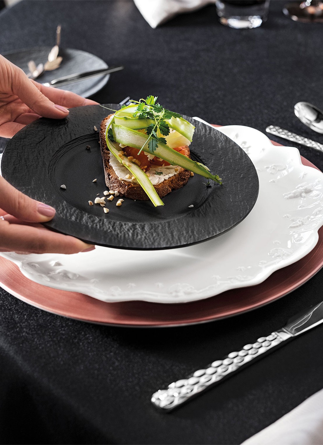 Villeroy & Boch Toy's Delight Royal Classic Kerst dinerbord 29 cm - achterkant 6 gebroken wit