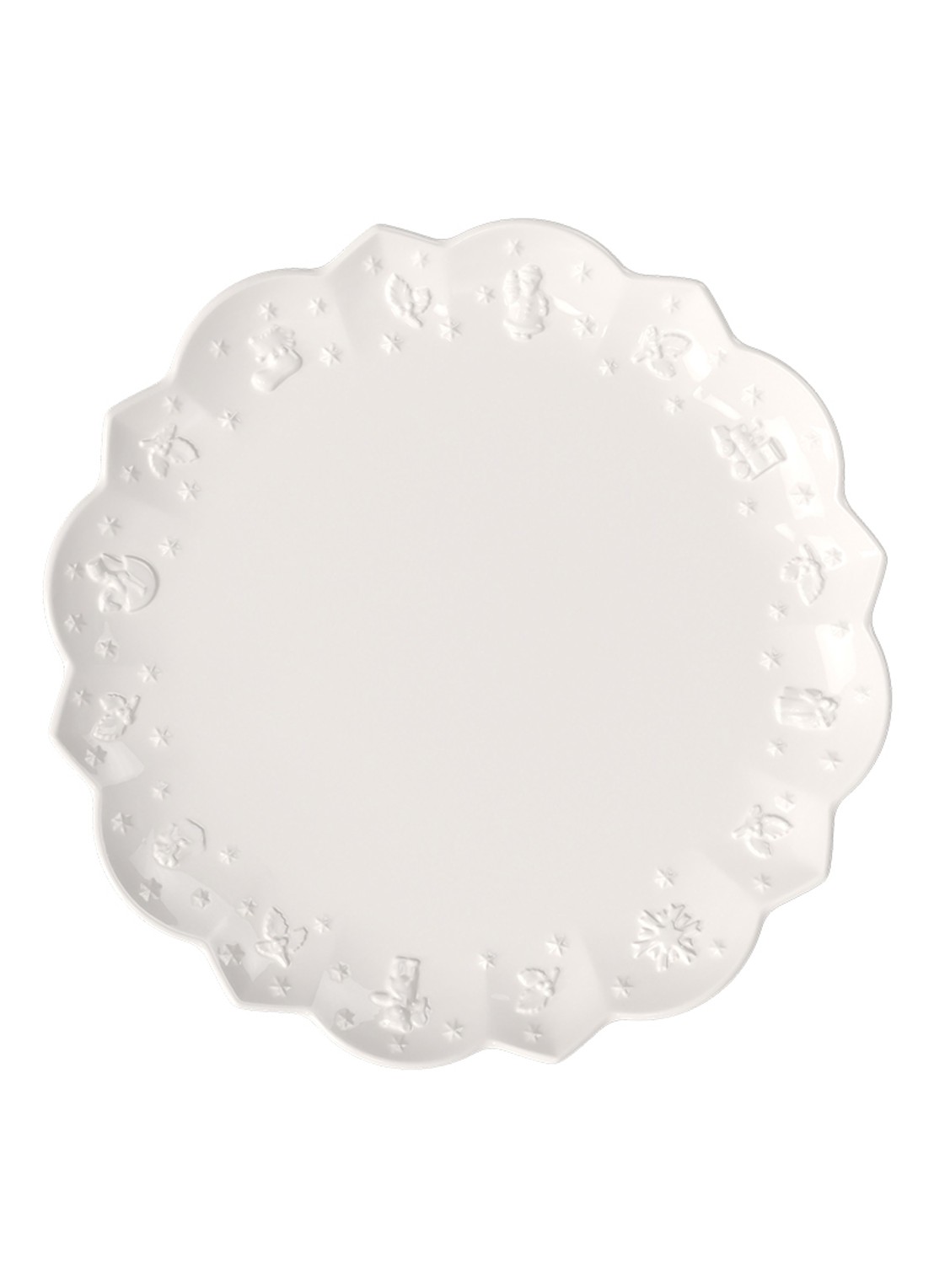 Villeroy & Boch Toy's Delight Royal Classic Kerst dinerbord 29 cm - voorkant 7 gebroken wit
