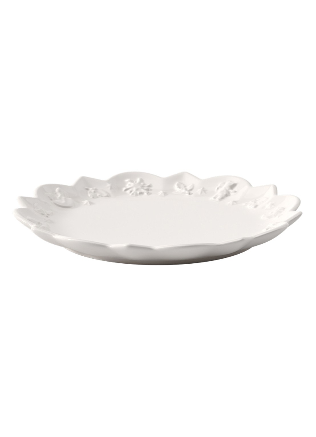 Villeroy & Boch Toy's Delight Royal Classic Kerst gebaksbordje 19 cm - voorkant 4 gebroken wit