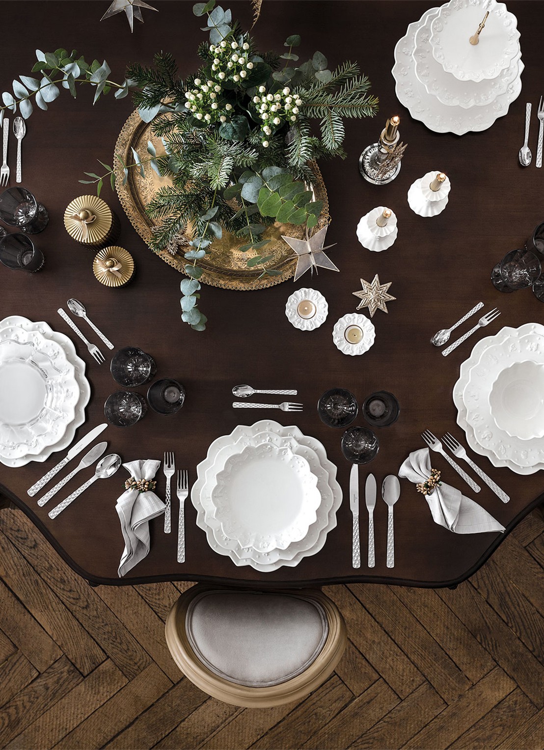 Villeroy & Boch Toy's Delight Royal Classic Kerst ontbijtbord 24 cm - detail 3 gebroken wit