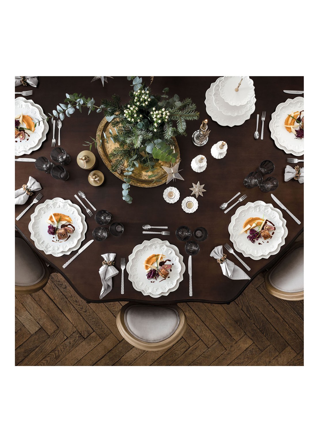 Villeroy & Boch Toy's Delight Royal Classic Kerst ontbijtbord 24 cm - detail 3 gebroken wit