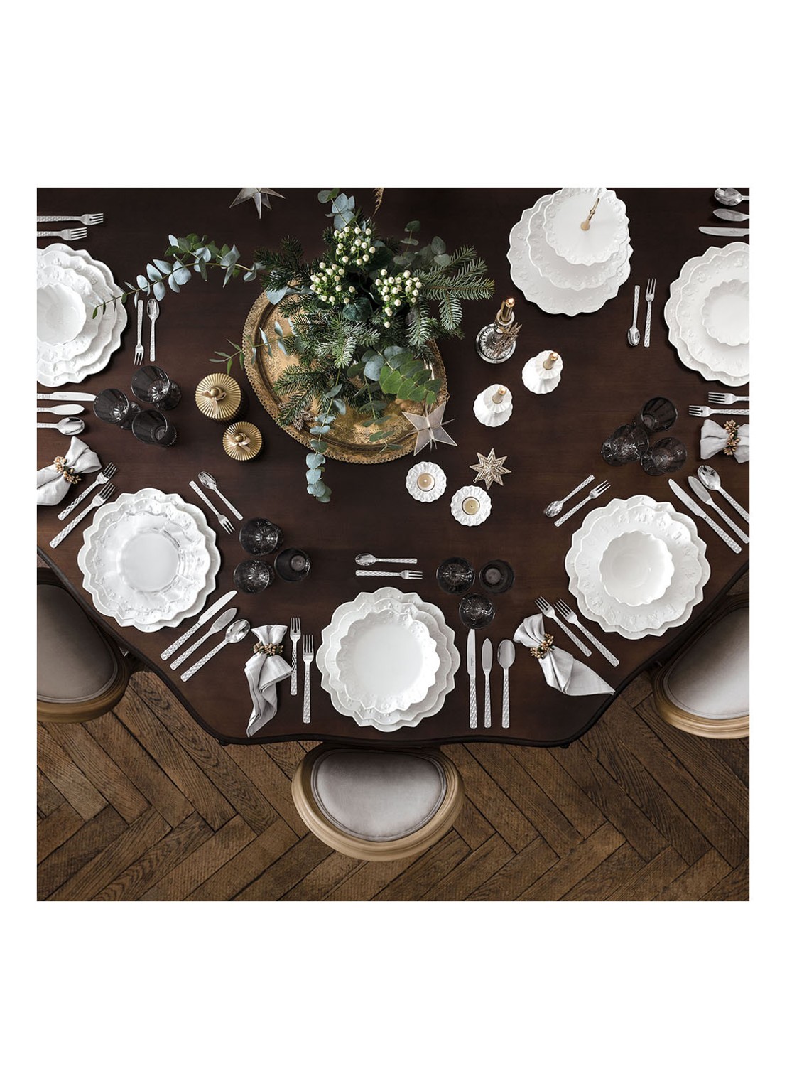 Villeroy & Boch Toy's Delight Royal Classic Kerst ontbijtbord 24 cm - detail 4 gebroken wit