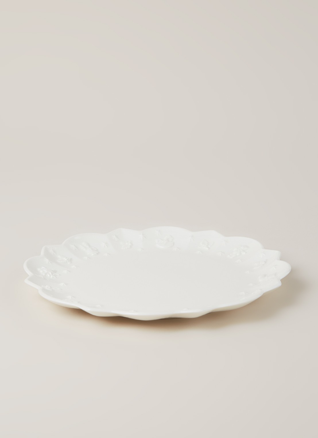 Villeroy & Boch Toy's Delight Royal Classic Kerst ontbijtbord 24 cm - voorkant 6 gebroken wit