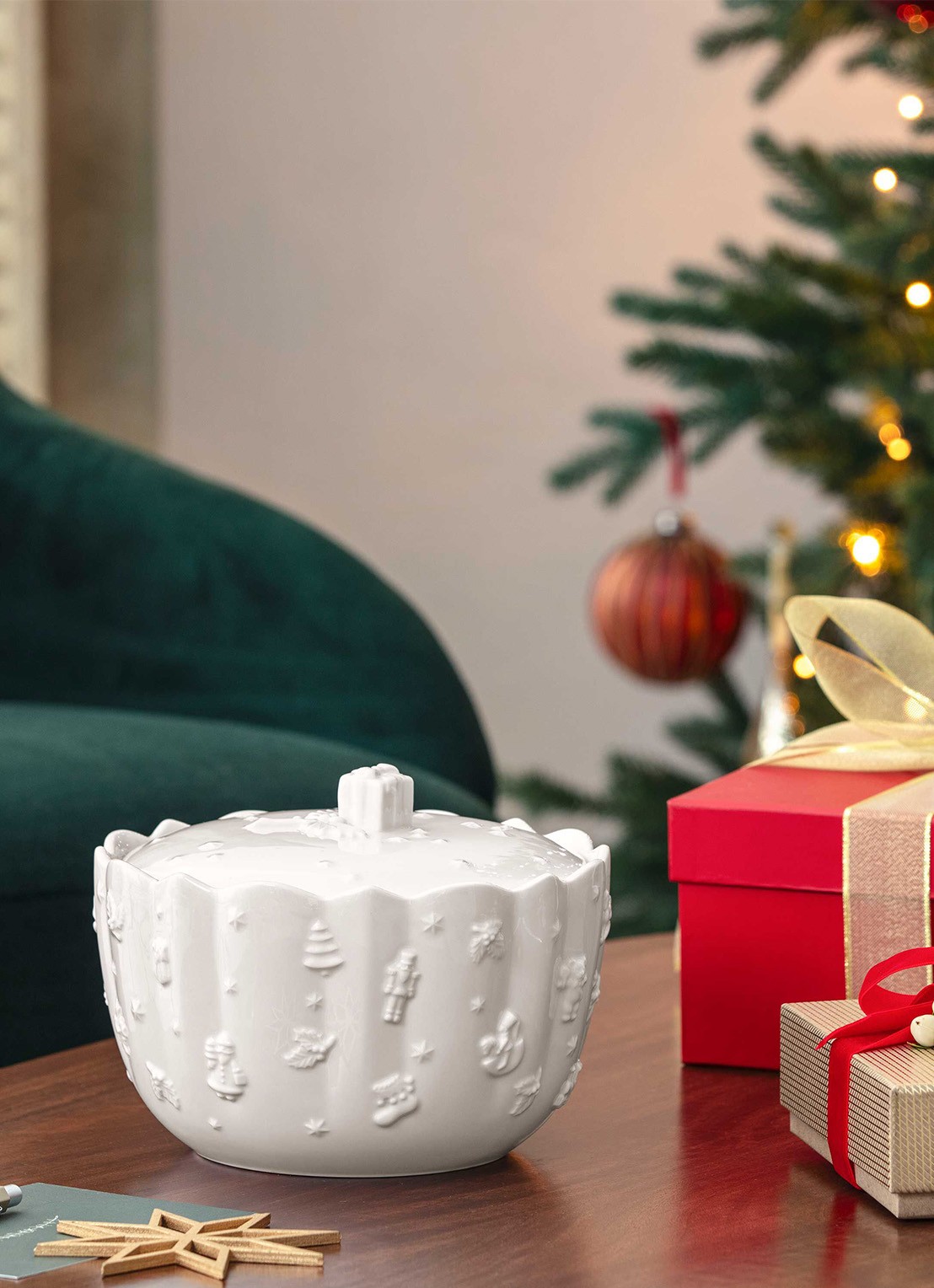 Villeroy & Boch Toy's Delight Royal Classic koektrommel - voorkant 2 wit