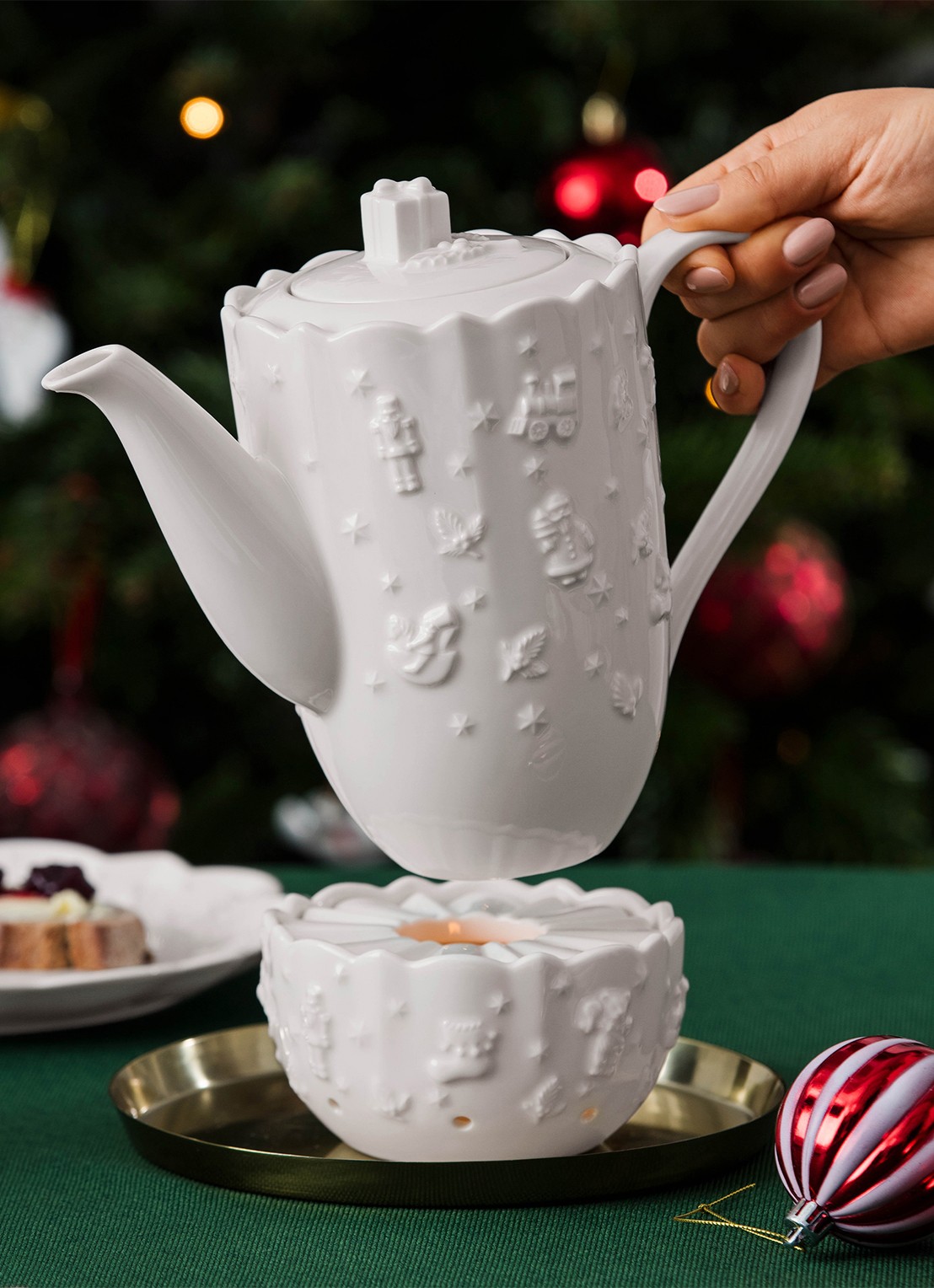 Villeroy & Boch Toy's Delight Royal Classic theelicht 13 cm - achterkant 2 wit