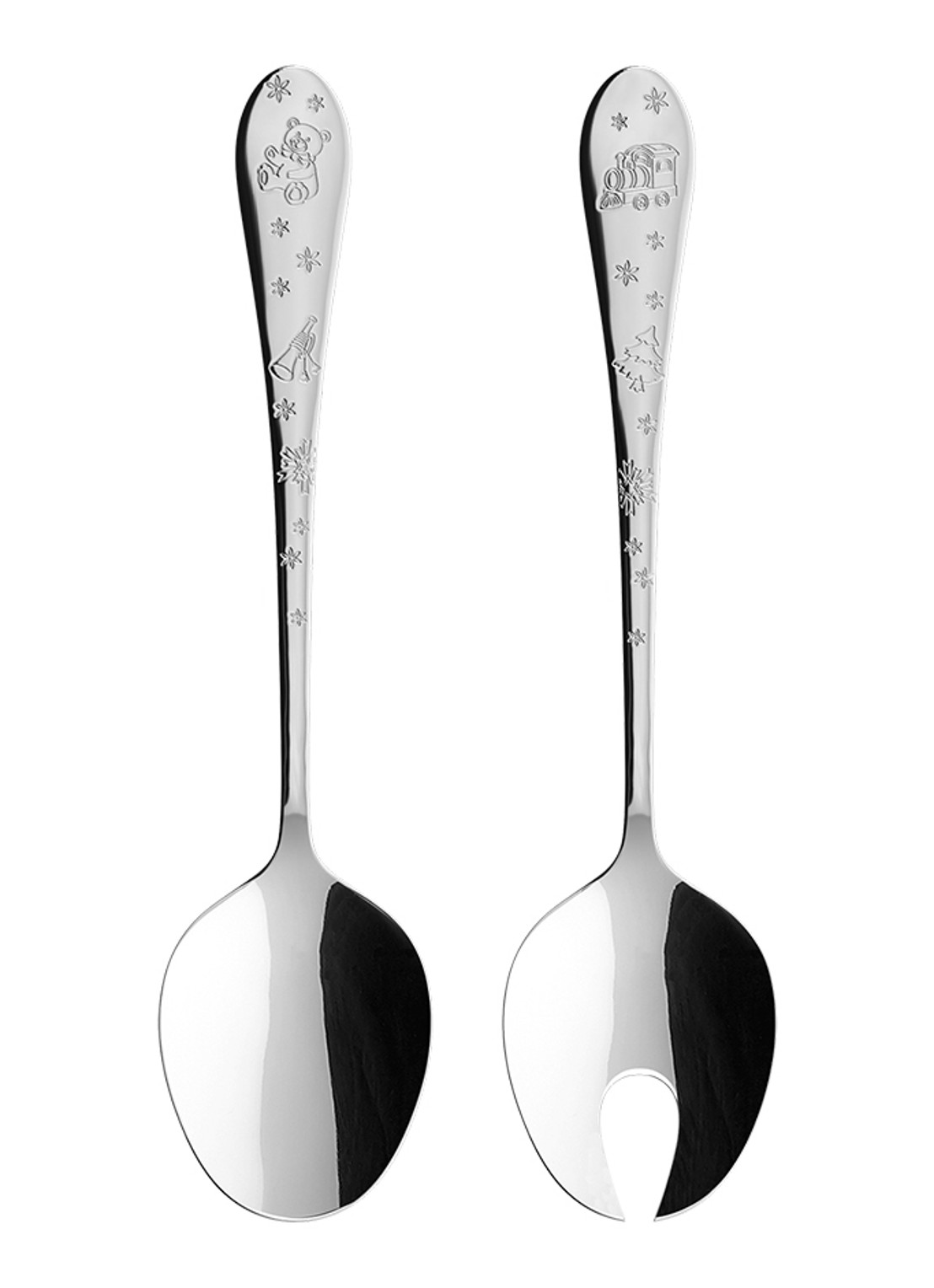 Villeroy & Boch Toy's Delight saladebestek 2-delig - voorkant 3 zilver