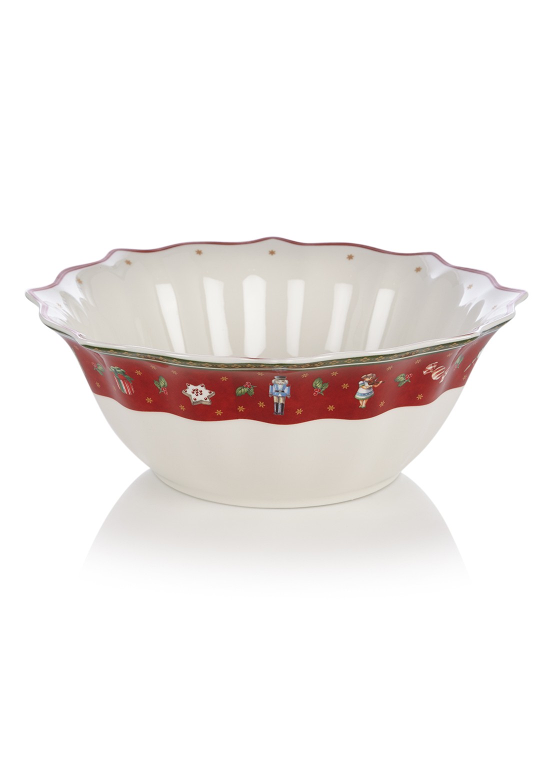 Villeroy & Boch Toy's Delight saladeschaal 25 cm - voorkant 3 steenrood
