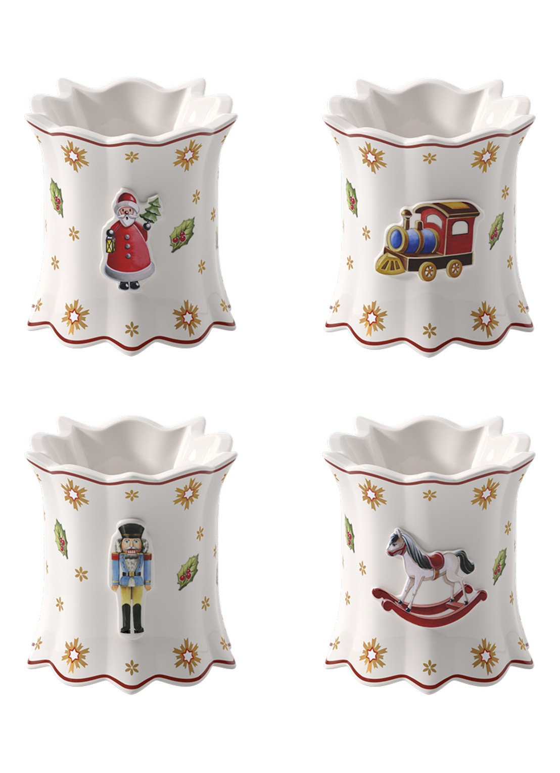 Villeroy & Boch Toy's Delight servetringen set van 4 - voorkant rood