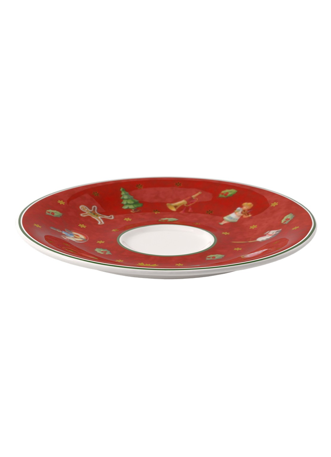 Villeroy & Boch Toy's Delight Special espresso schotel 12 cm - voorkant 2 kersenrood