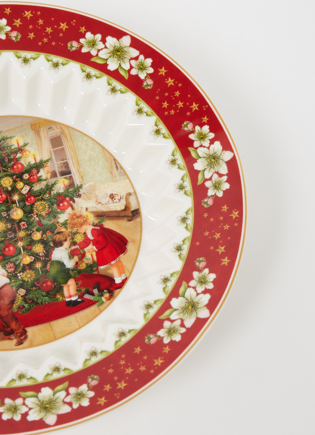 Villeroy & Boch Toy's Fantacy diep bord 25 cm - detail steenrood