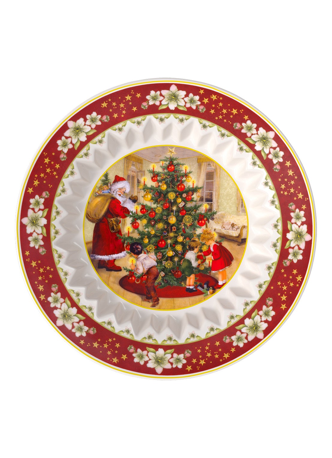 Villeroy & Boch Toy's Fantacy diep bord 25 cm - voorkant 4 steenrood