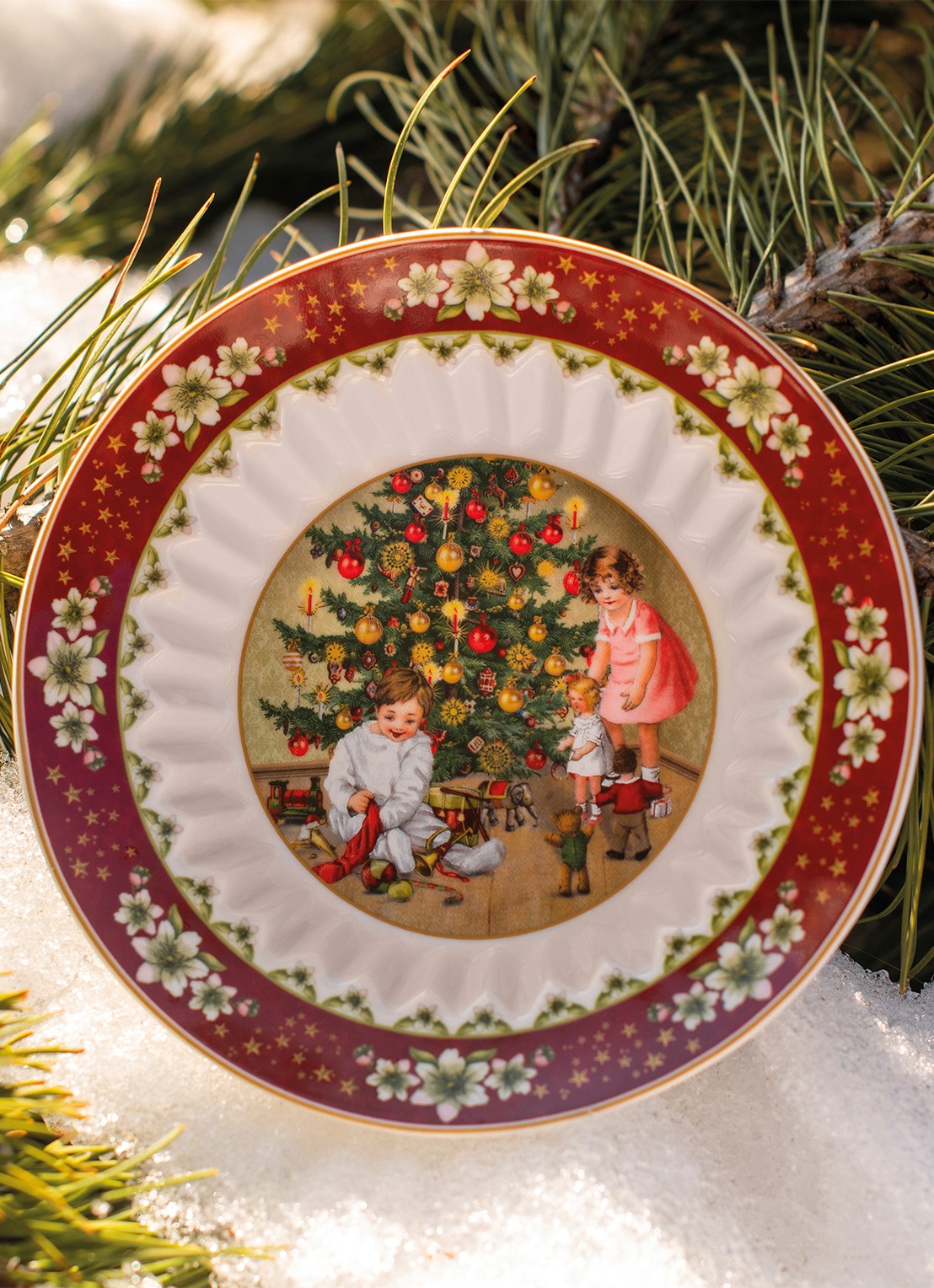 Villeroy & Boch Toy's Fantasy diep ontbijtbord 16,5 cm - achterkant 3 steenrood