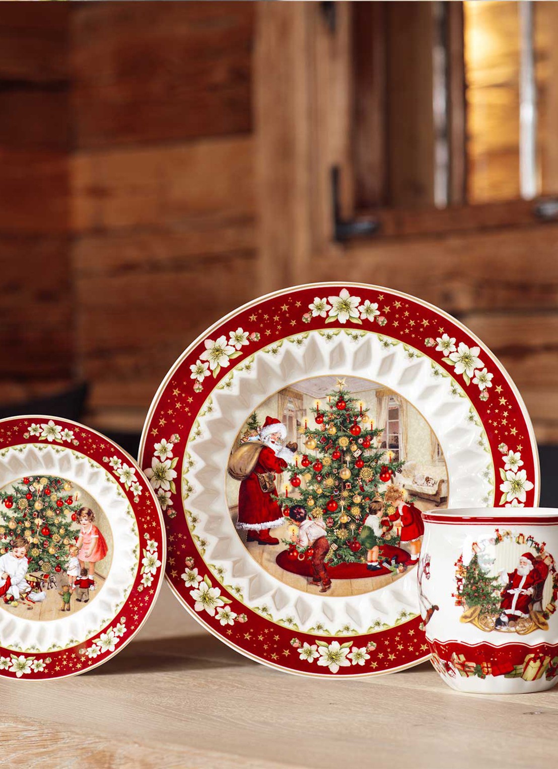 Villeroy & Boch Toy's Fantasy diep ontbijtbord 16,5 cm - detail steenrood