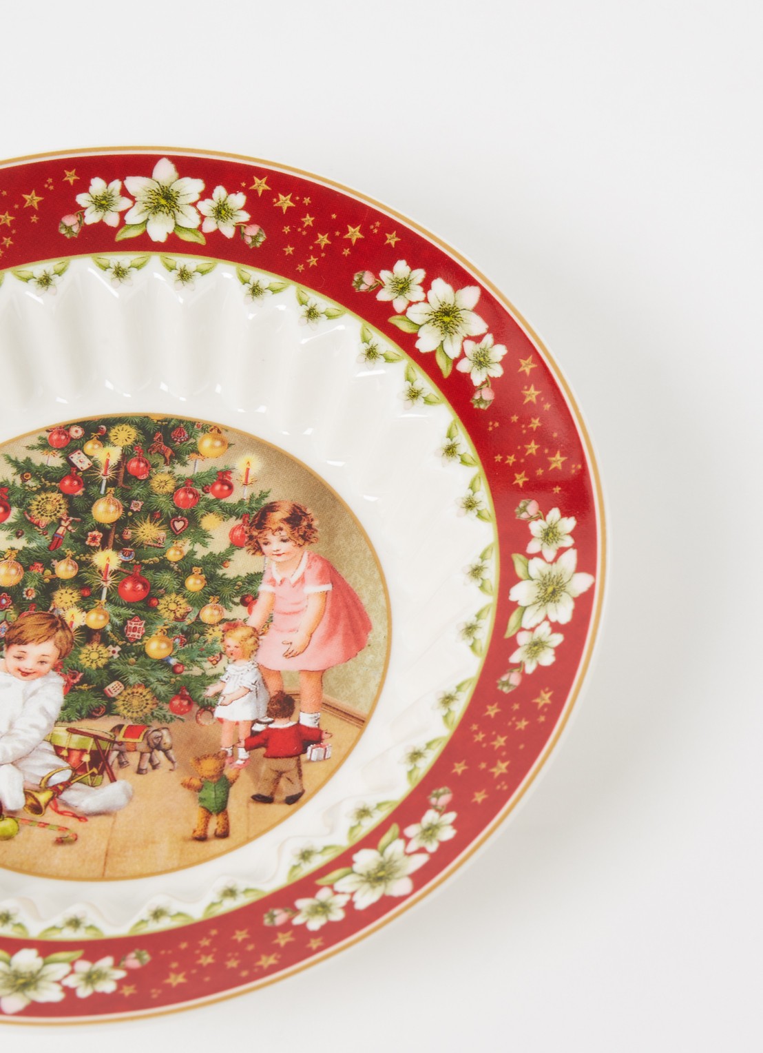 Villeroy & Boch Toy's Fantasy diep ontbijtbord 16,5 cm - detail steenrood