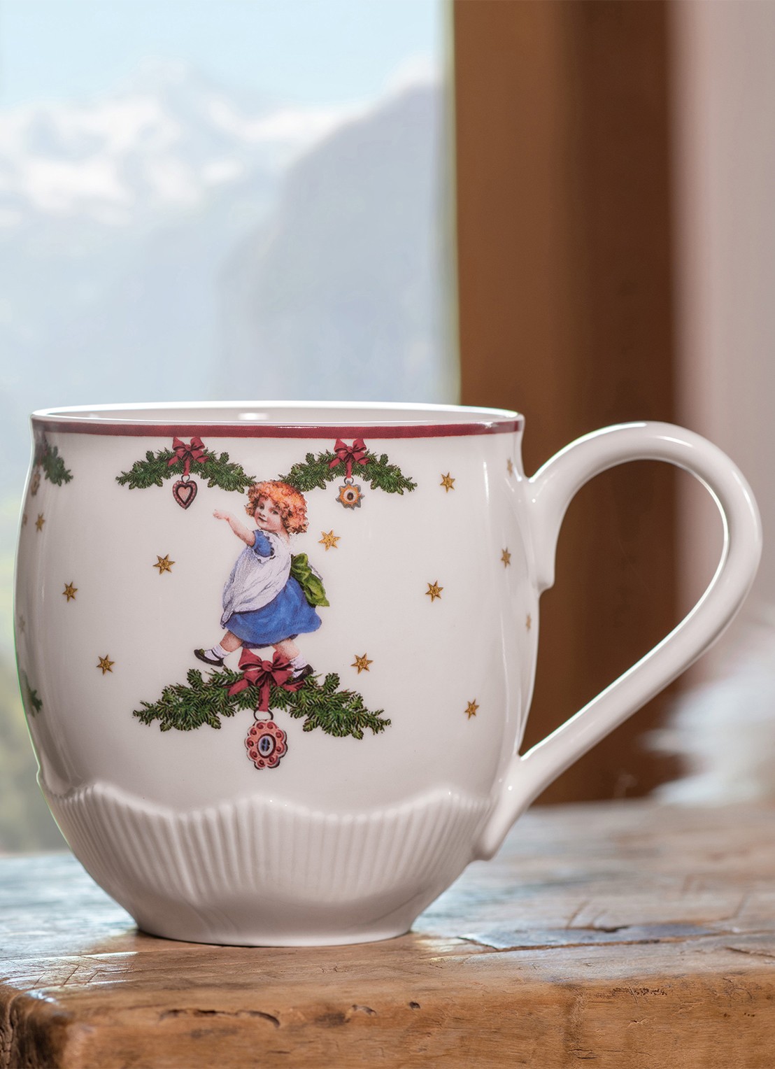 Villeroy & Boch Toy's Fantasy Jumbo Kids dancing mok 49 cl - achterkant gebroken wit