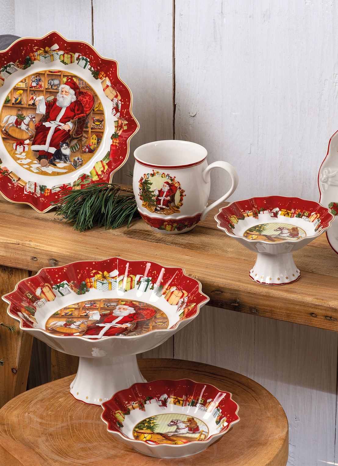 Villeroy & Boch Toy's Fantasy serveerschaal 25 cm - detail 5 steenrood