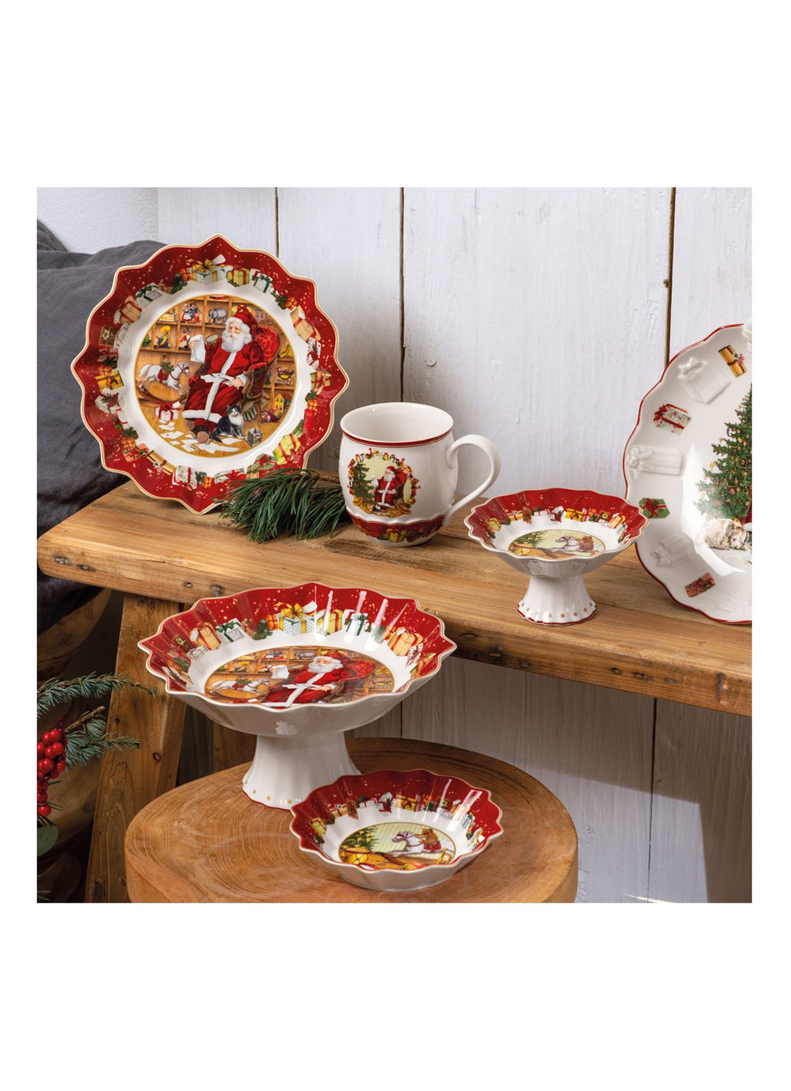 Villeroy & Boch Toy's Fantasy serveerschaal 25 cm - detail 7 steenrood