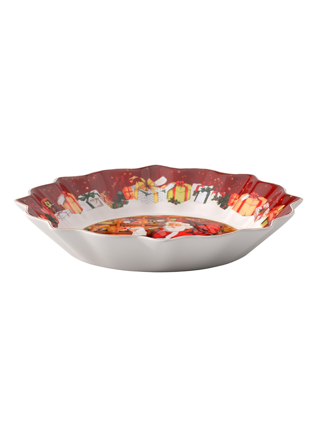 Villeroy & Boch Toy's Fantasy serveerschaal 25 cm - voorkant 2 steenrood