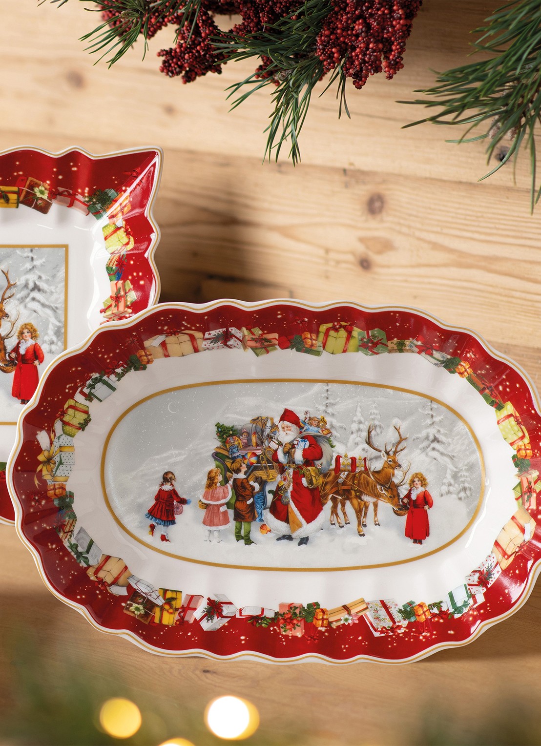 Villeroy & Boch Toy's Fantasy serveerschaal 30,5 x 20 cm - detail 4 steenrood