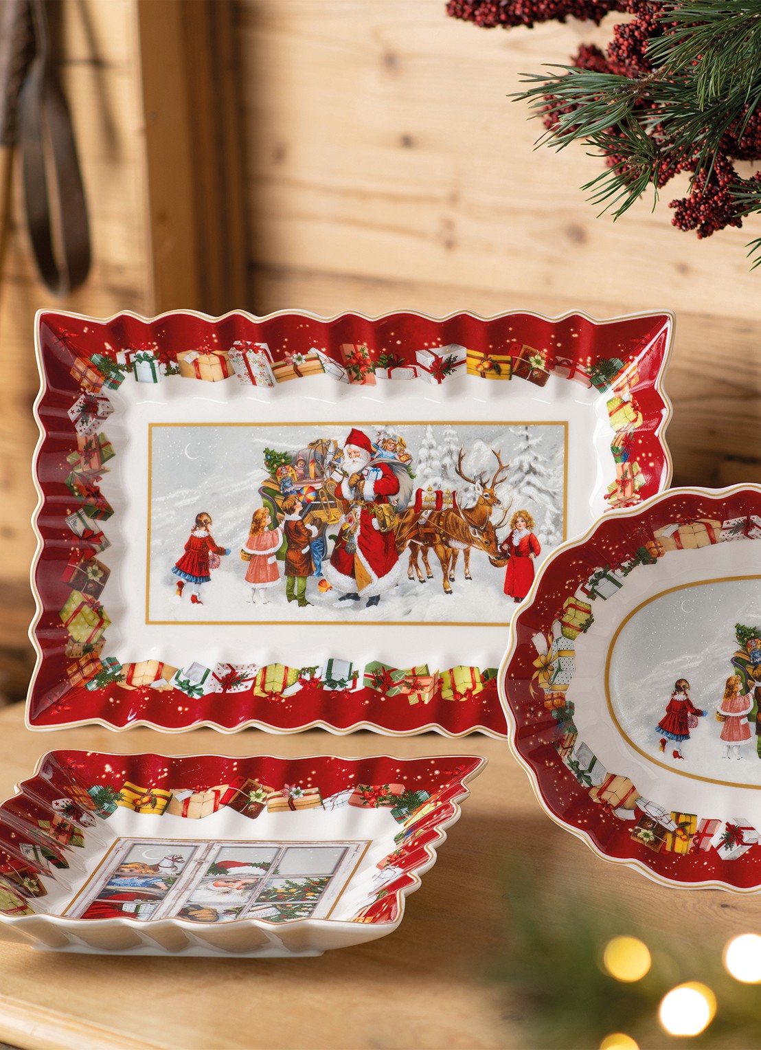 Villeroy & Boch Toy's Fantasy serveerschaal 36 cm - detail 5 steenrood
