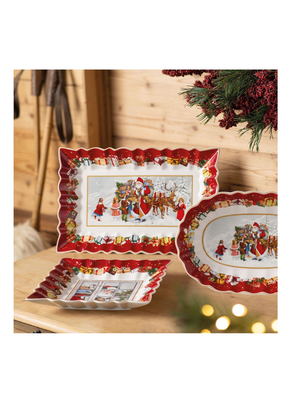 Villeroy & Boch Toy's Fantasy serveerschaal 36 cm - detail 8 steenrood