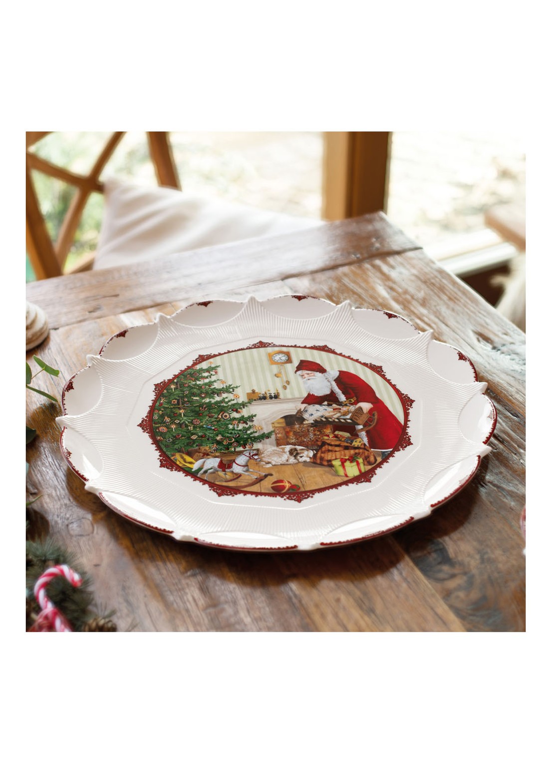 Villeroy & Boch Toy's Fantasy serveerschaal 42 cm - detail 2 gebroken wit