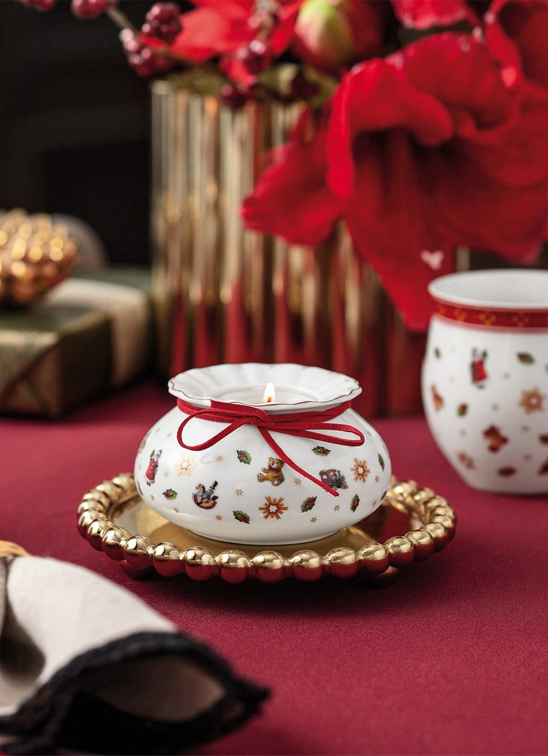 Villeroy & Boch Toys Delight Decoration waxinelichthouder 6 cm - voorkant 2 wit