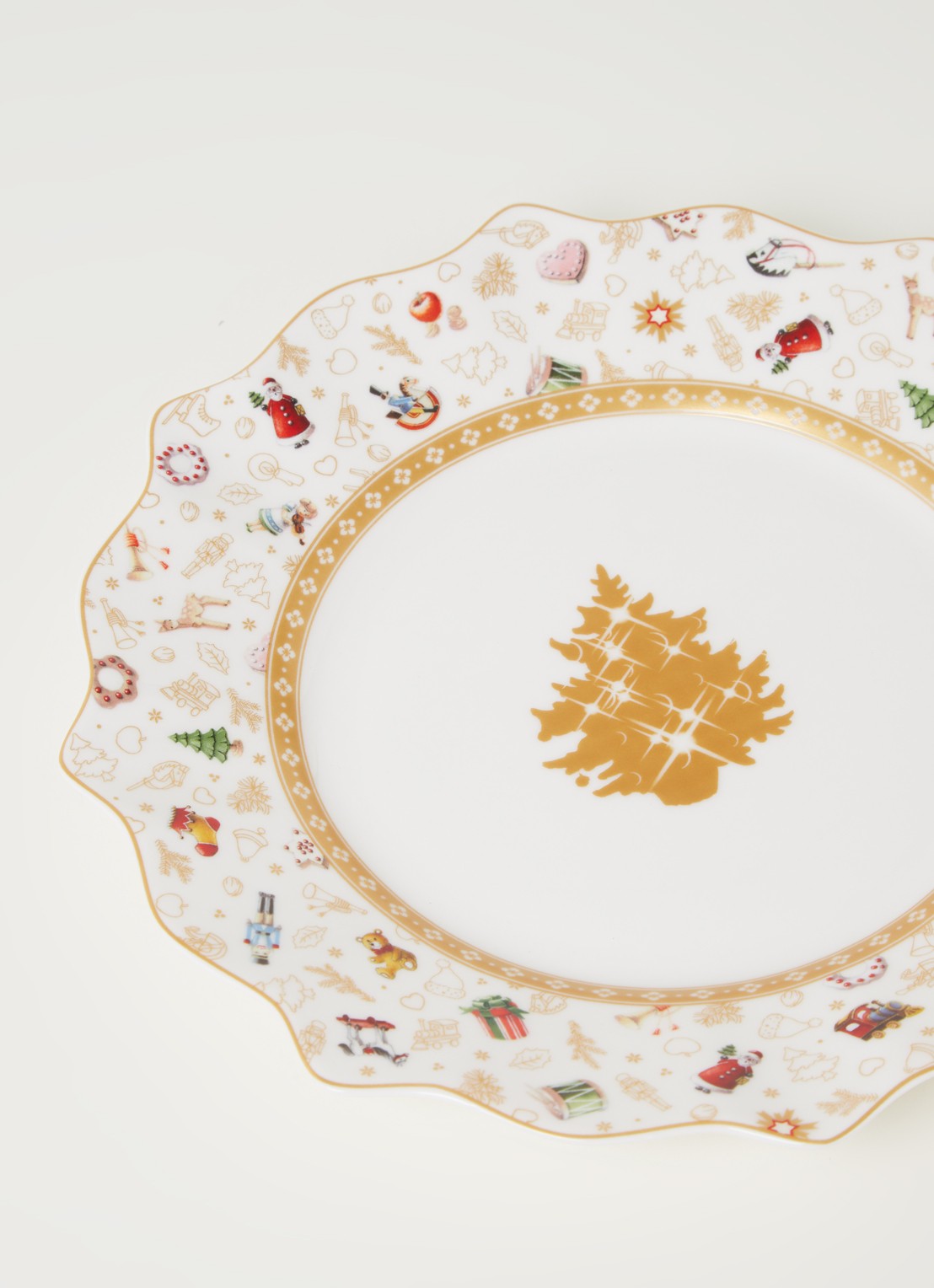 Villeroy & Boch Toys Delight kerst bord 24 cm - detail 3 gebroken wit