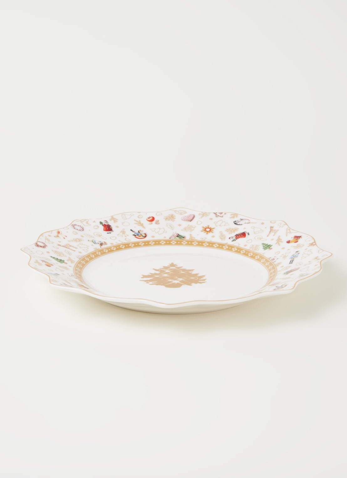 Villeroy & Boch Toys Delight kerst bord 24 cm - voorkant 2 gebroken wit
