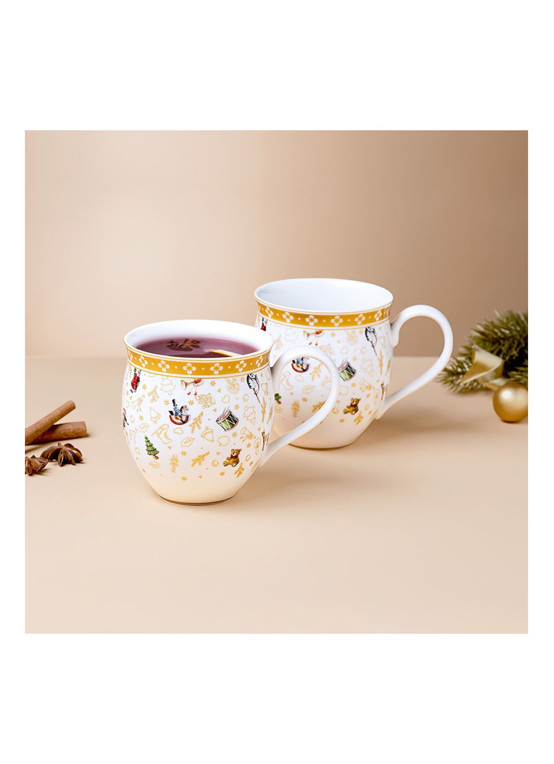 Villeroy & Boch Toys Delight kerstmok 35 cl set van 2 - detail 2 goud