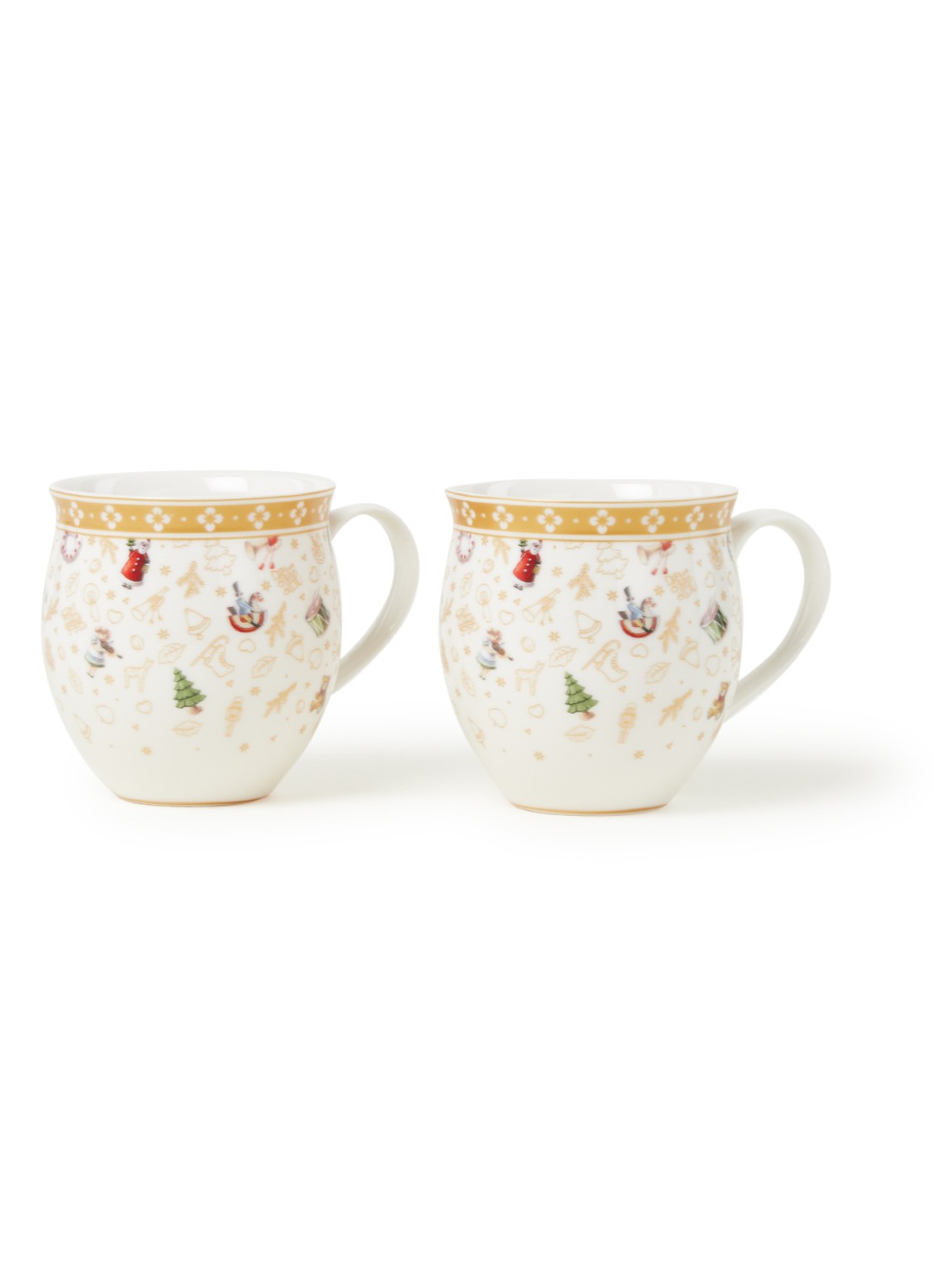 Villeroy & Boch Toys Delight kerstmok 35 cl set van 2 - voorkant 3 goud