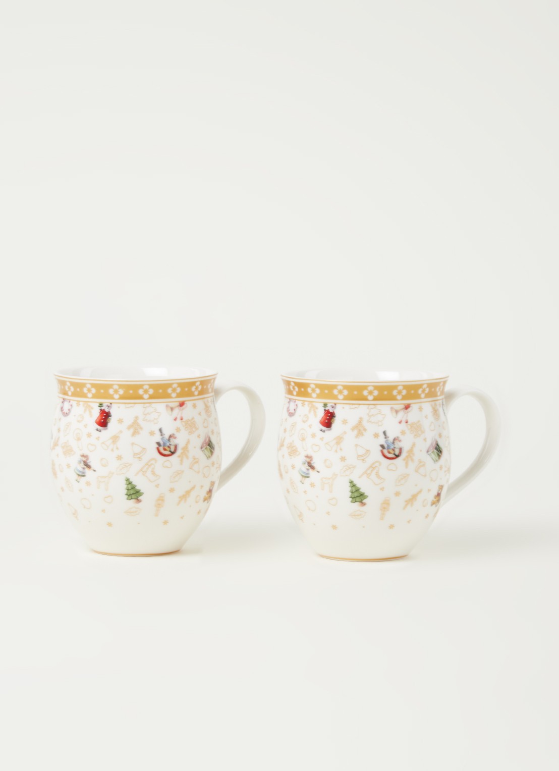 Villeroy & Boch Toys Delight kerstmok 35 cl set van 2 - voorkant 4 goud