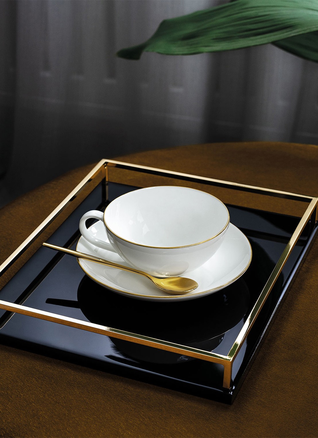 Villeroy & Boch Umnut Gold schotel 15 cm - voorkant 3 gebroken wit