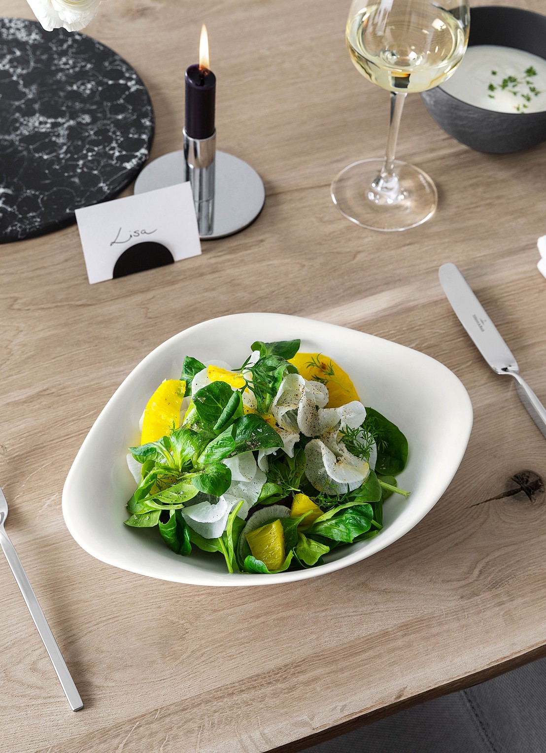 Villeroy & Boch Vapiano pastabord 27 cm set van 2 - achterkant 4 gebroken wit