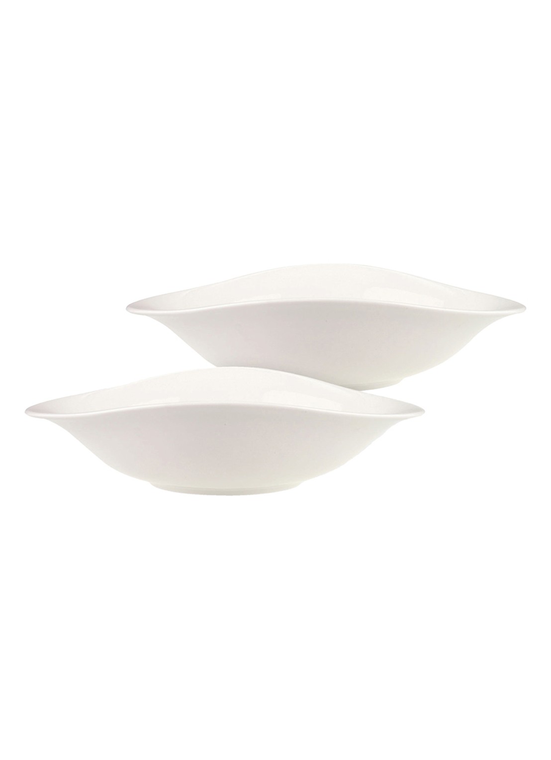 Villeroy & Boch Vapiano pastabord set van 2 - voorkant 2 gebroken wit