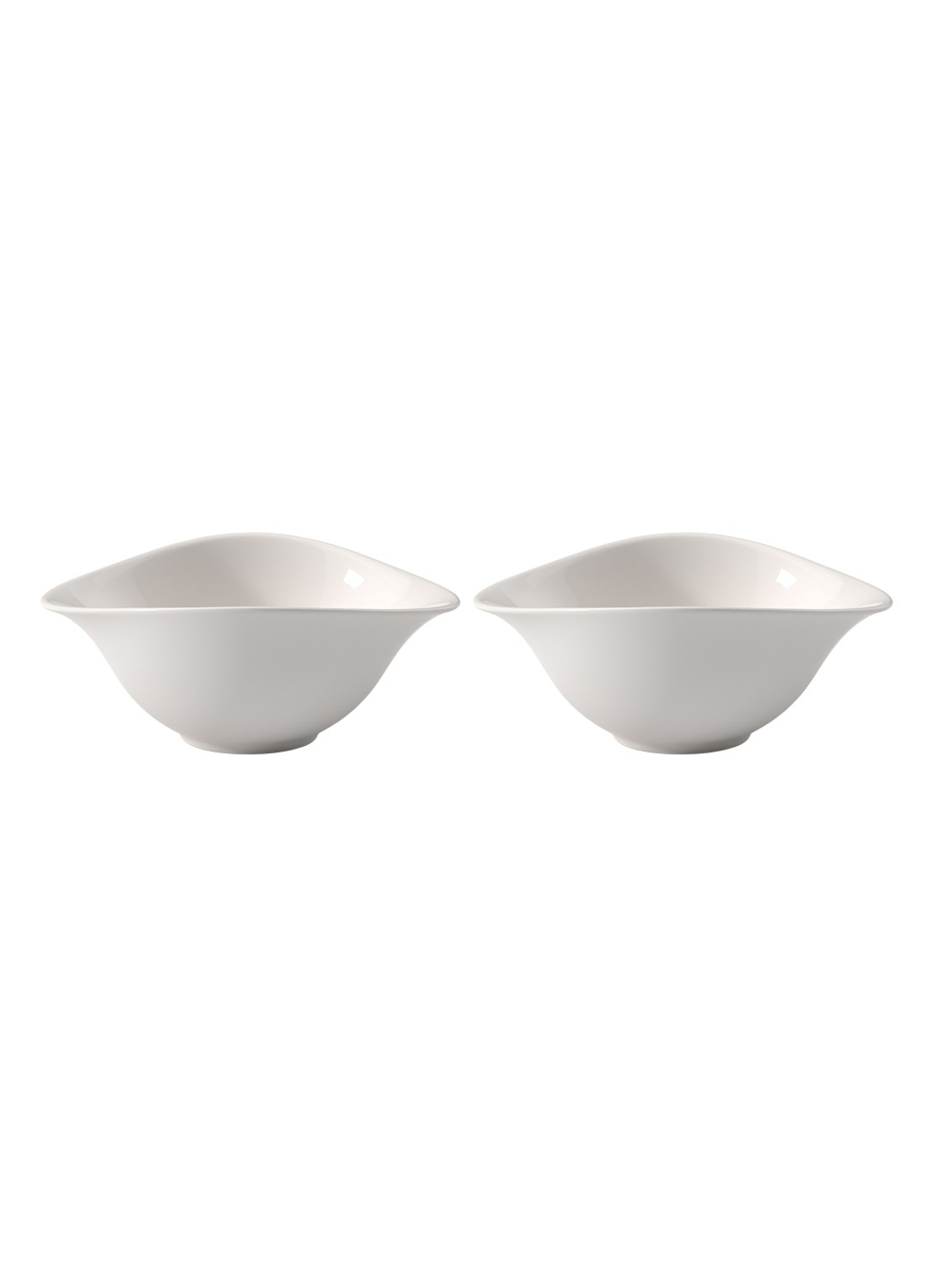 Villeroy & Boch Vapiano saladekom set van 2 - voorkant 3 gebroken wit