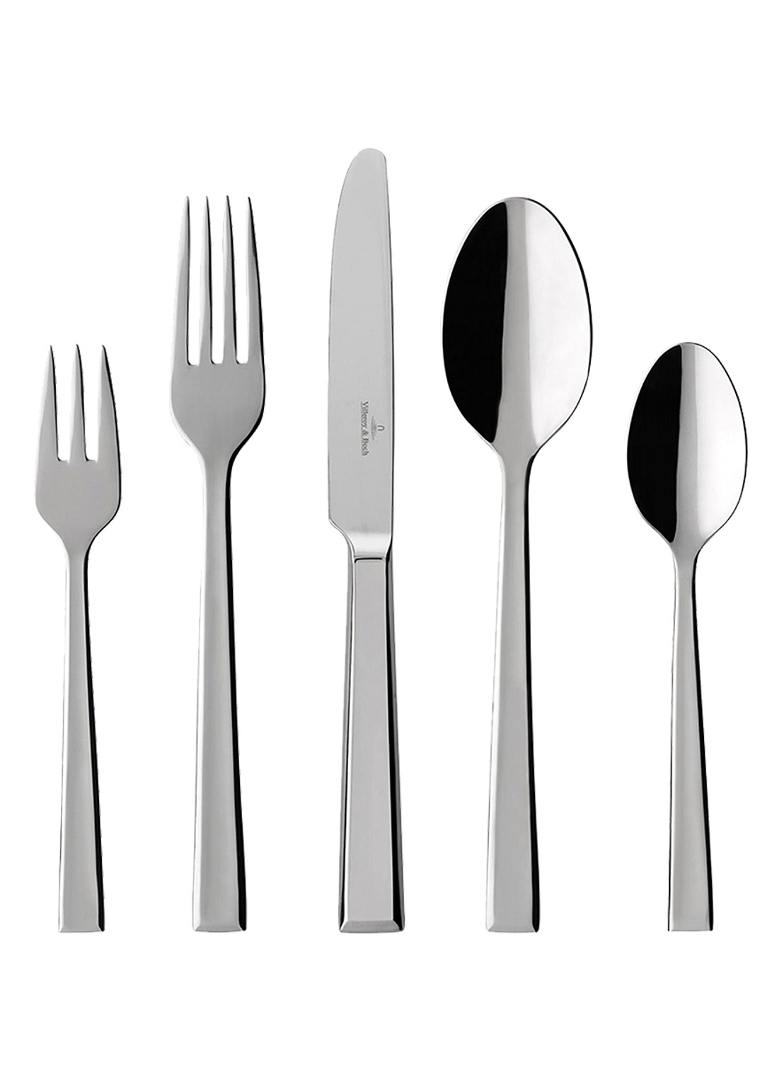 Villeroy & Boch Victor bestekset 30-delig - voorkant zilver