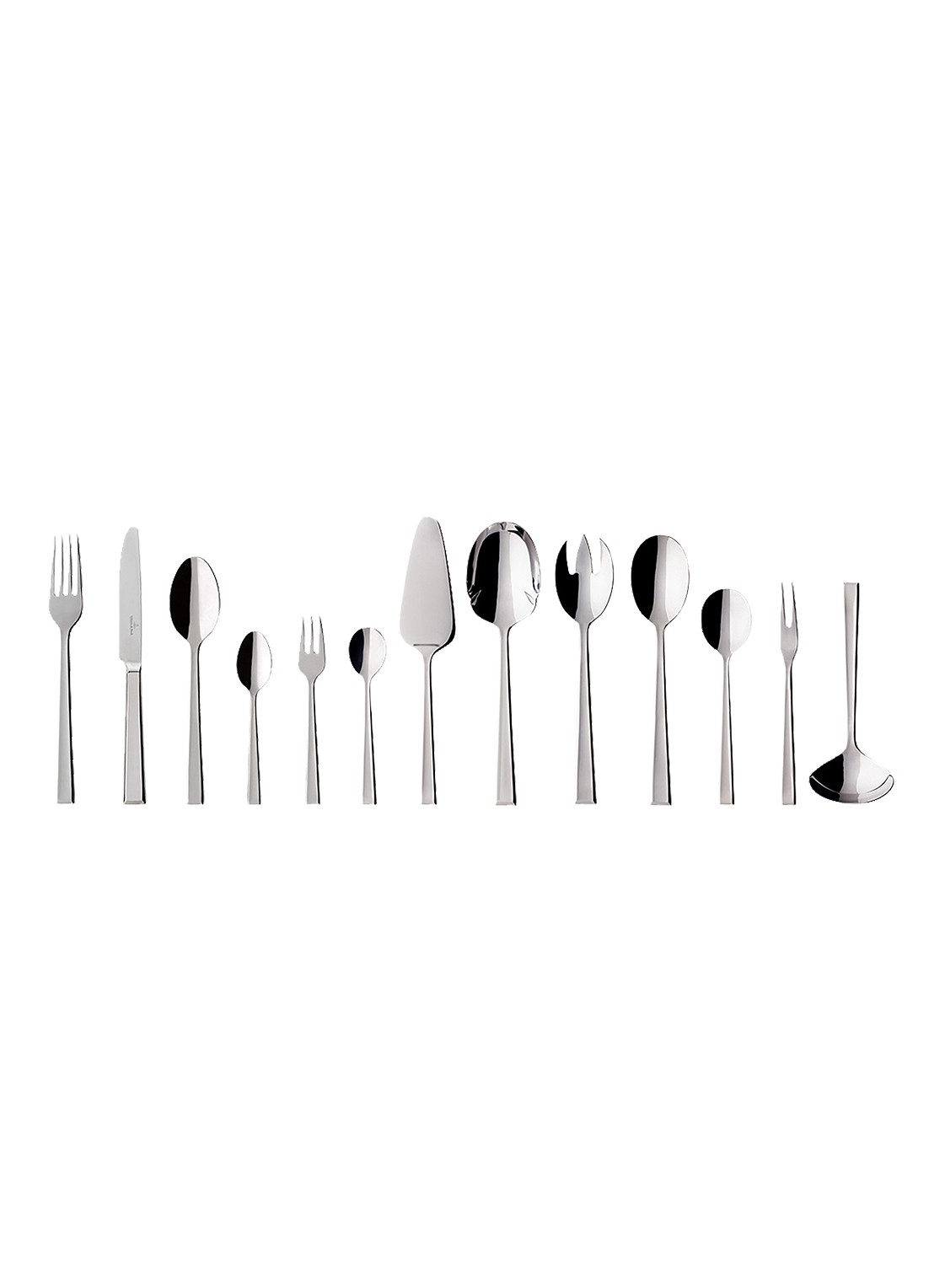 Villeroy & Boch Victor bestekset 68-delig - voorkant 3 zilver
