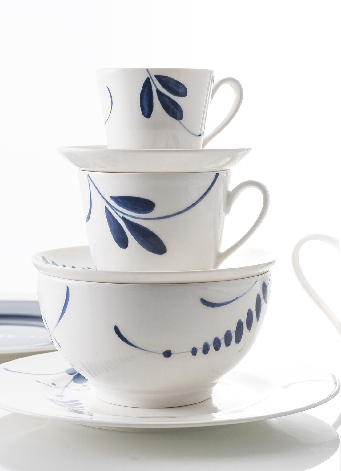 Villeroy & Boch Vieux Luxembourg Brindille espressokopje 10 cl - voorkant 3 gebroken wit