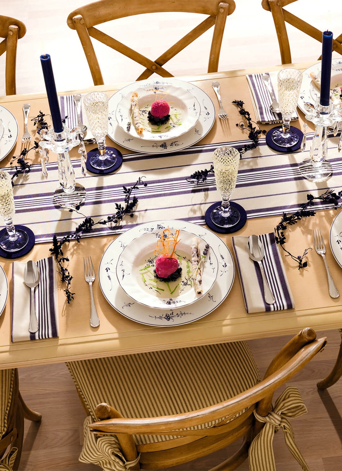 Villeroy & Boch Vieux Luxembourg dinerbord 23 cm - detail gebroken wit