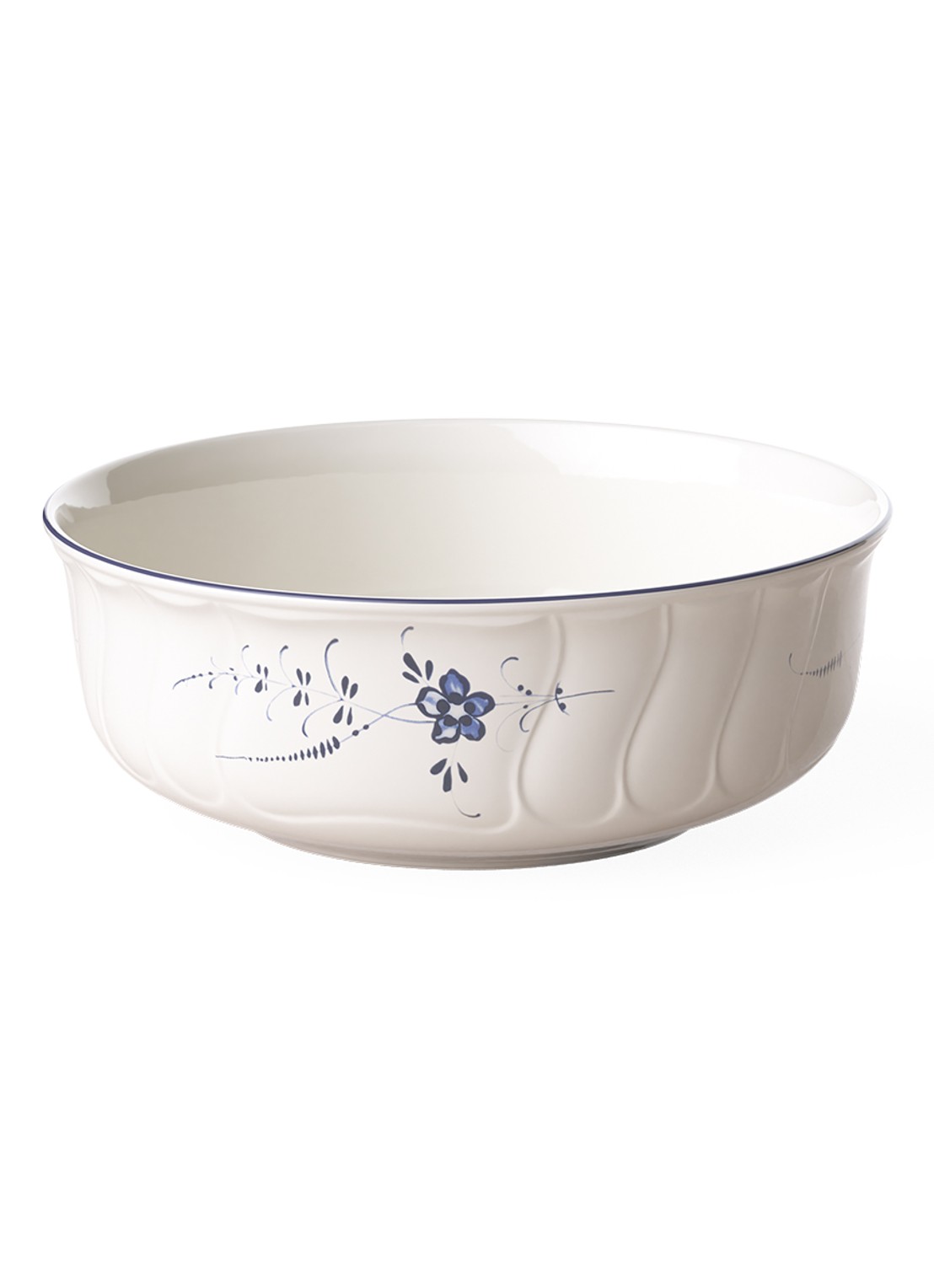 Villeroy & Boch Vieux Luxembourg saladeschaal 25 cm - voorkant gebroken wit