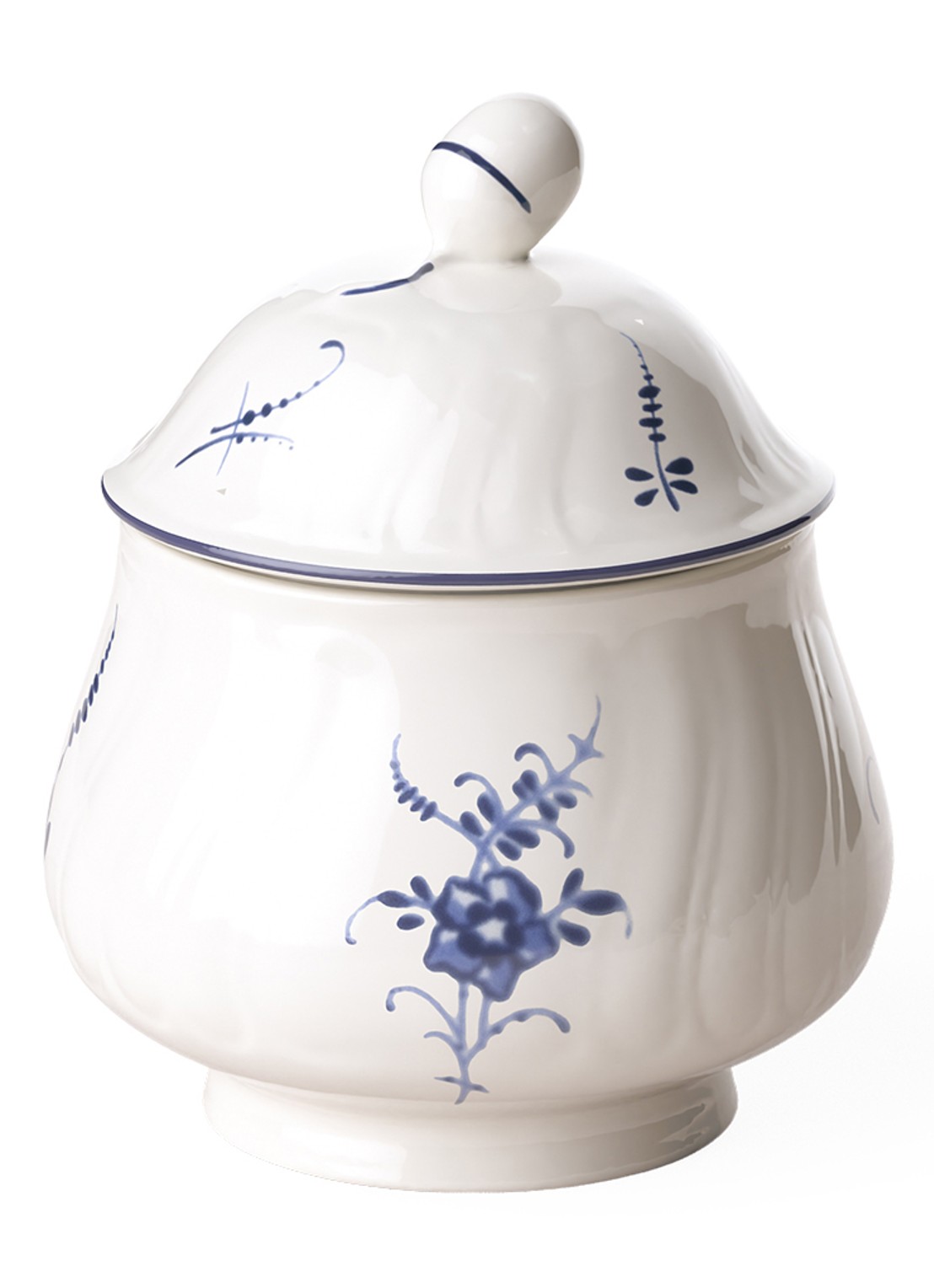 Villeroy & Boch Vieux Luxembourg suikerpot 250 ml - voorkant gebroken wit
