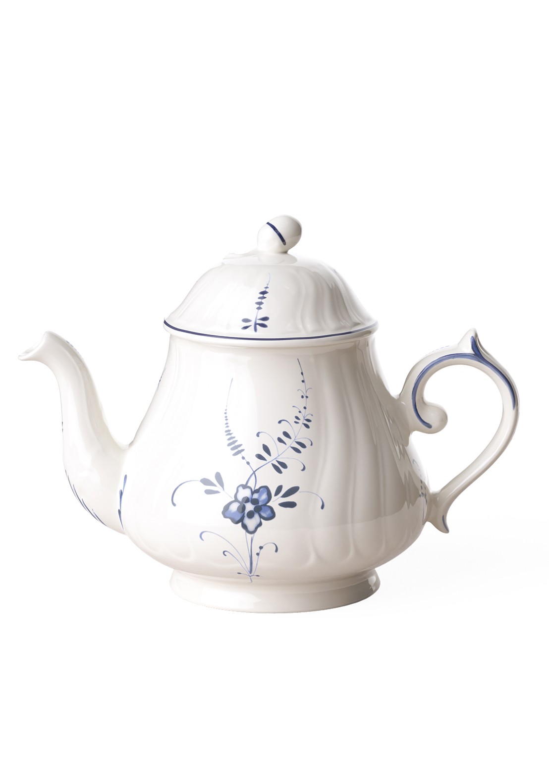 Villeroy & Boch Vieux Luxembourg theepot 1,1 liter - voorkant gebroken wit