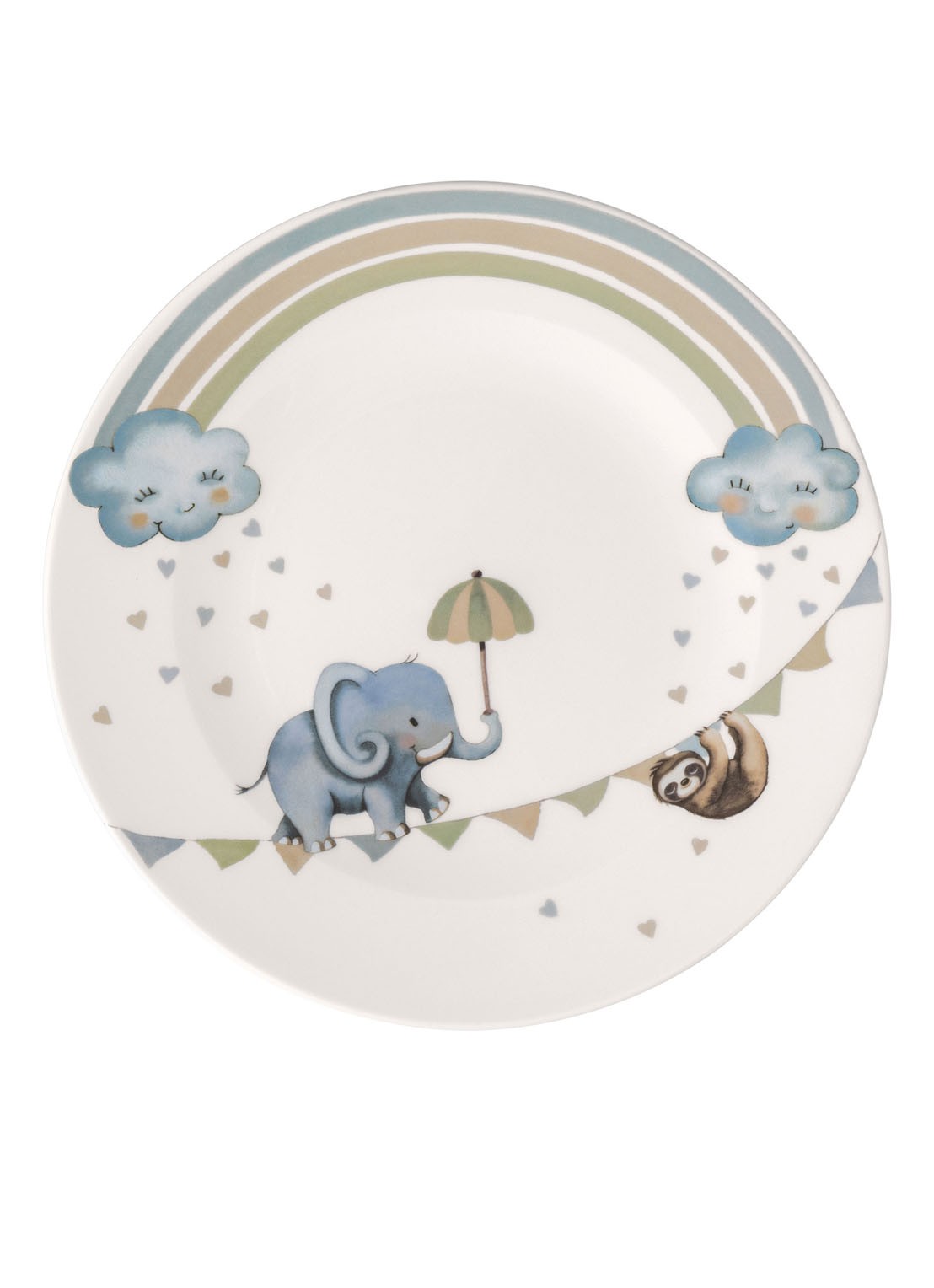 Villeroy & Boch Walk like an Elephant bord 21,5 cm - voorkant 2 gebroken wit