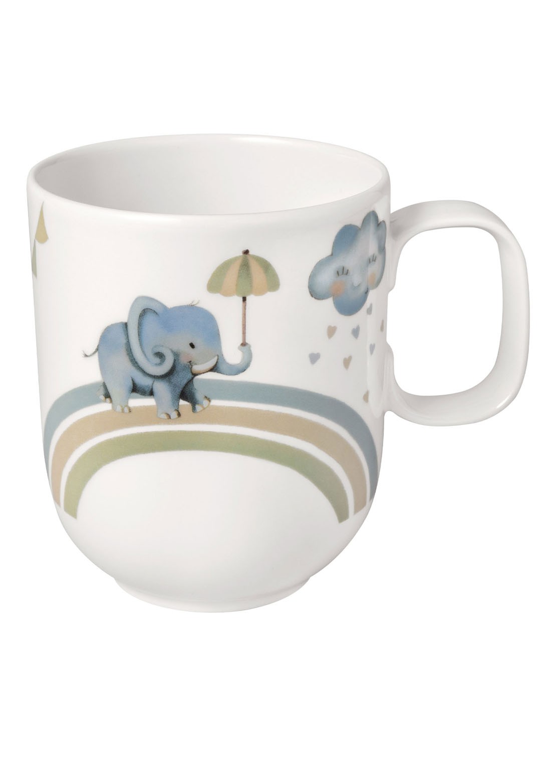 Villeroy & Boch Walk like an Elephant Kinderbeker 28 cl - voorkant gebroken wit