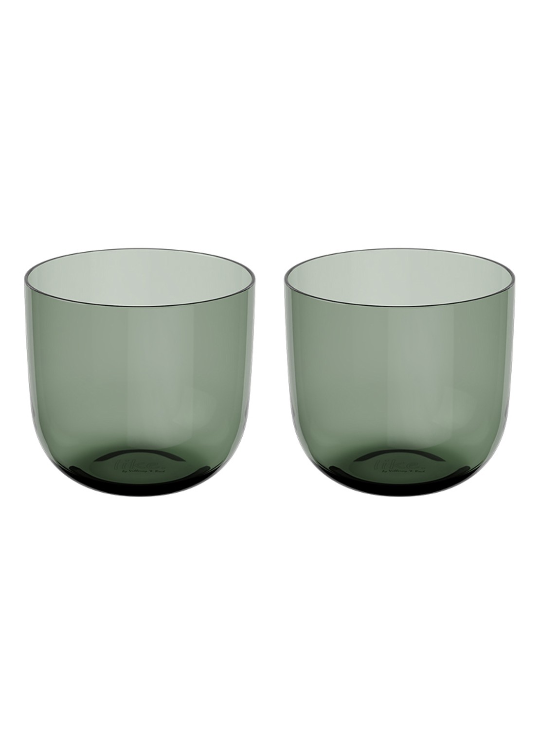 Villeroy & Boch Wasserglas, Set 2tlg 9x8cm - voorkant lindegroen
