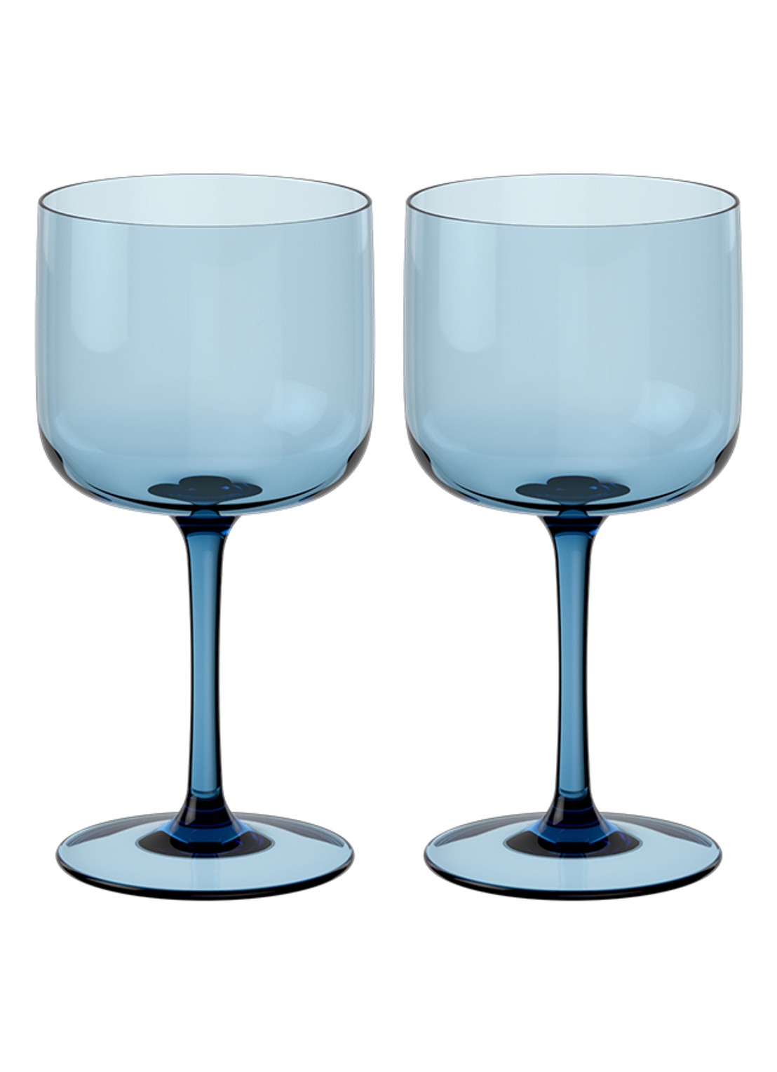 Villeroy & Boch Weinkelch, Set 2 tlg. 8,5x17cm - voorkant 3 blauw