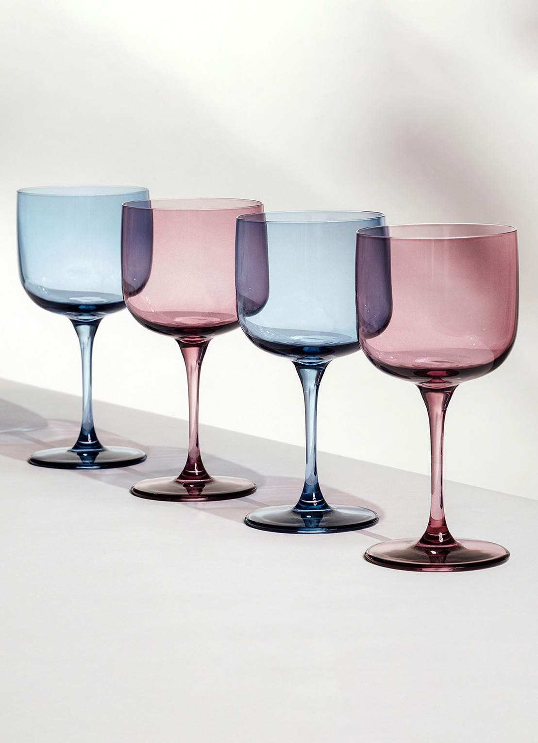 Villeroy & Boch Weinkelch, Set 2 tlg. 8,5x17cm - voorkant 4 blauw