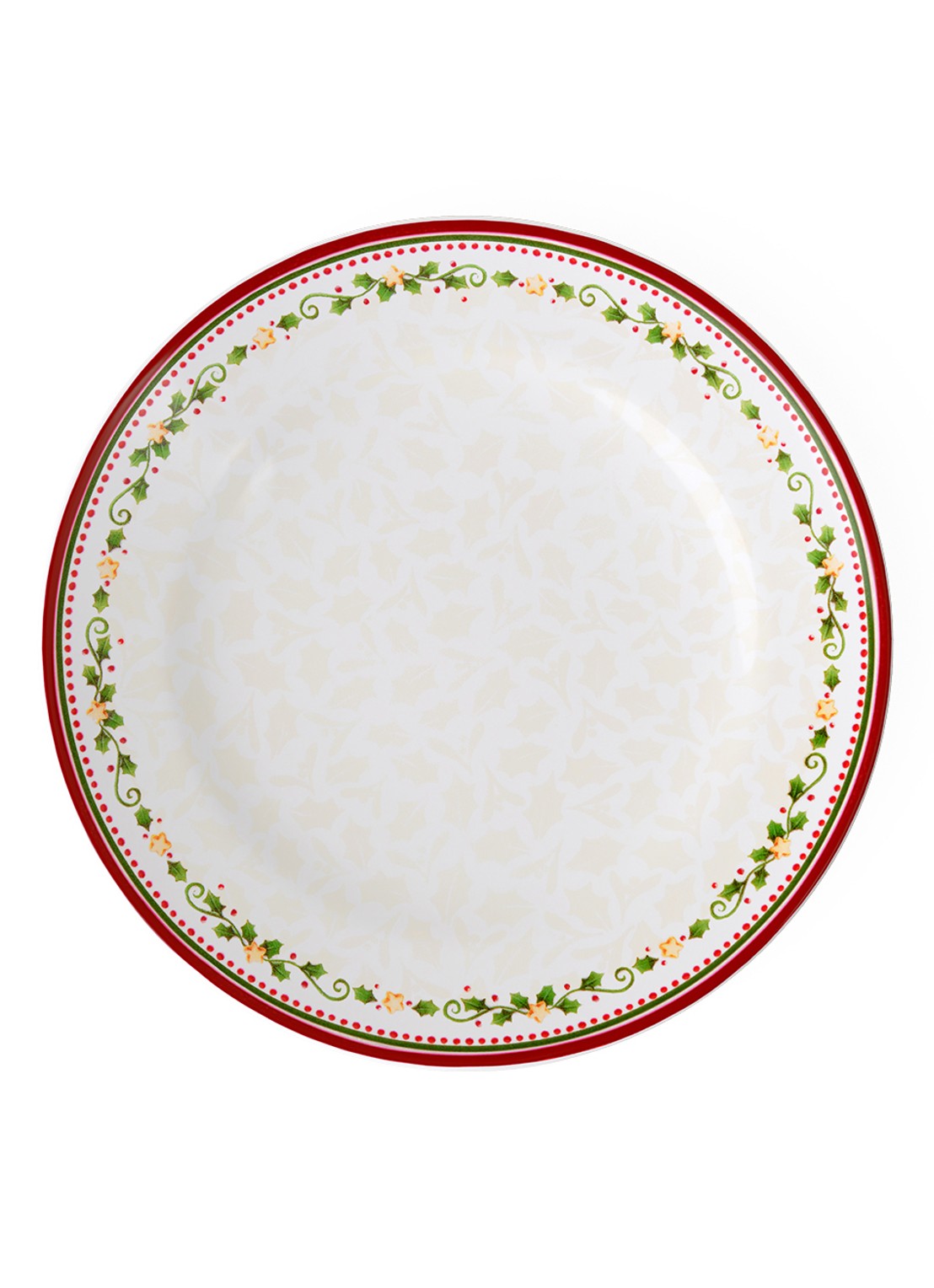 Villeroy & Boch Winter Bakery Delight Kerst dinerbord 27 cm - voorkant 4 gebroken wit