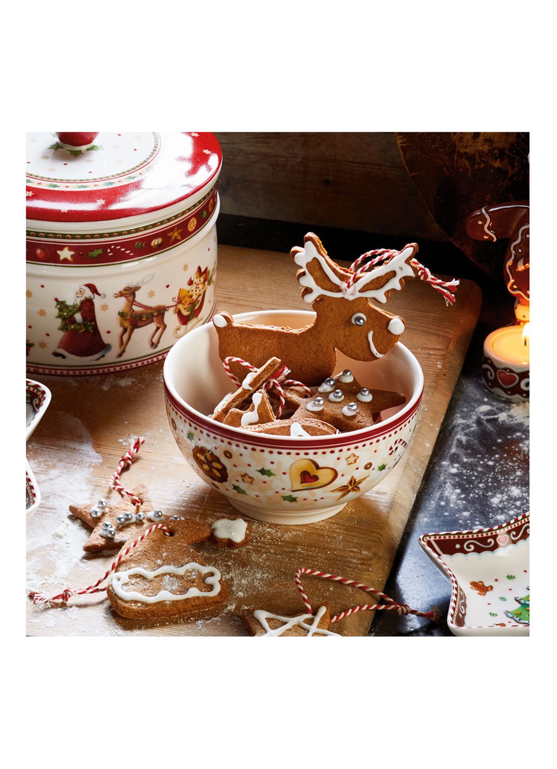 Villeroy & Boch Winter Bakery Delight Kerst kom 14 cm - detail 5 gebroken wit